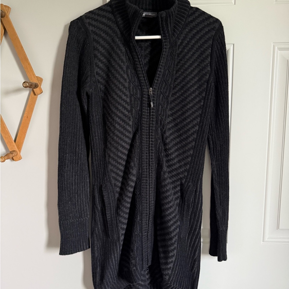 Eddie Bauer Black Cardigan Sweater